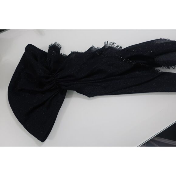 Navy Shimmer Pretied Headscarf Bandana Preowned Great Condition - Picture 5 of 8